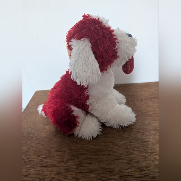 Boyds Bears Red and White Plush Dog Toy - Picture 9 of 9